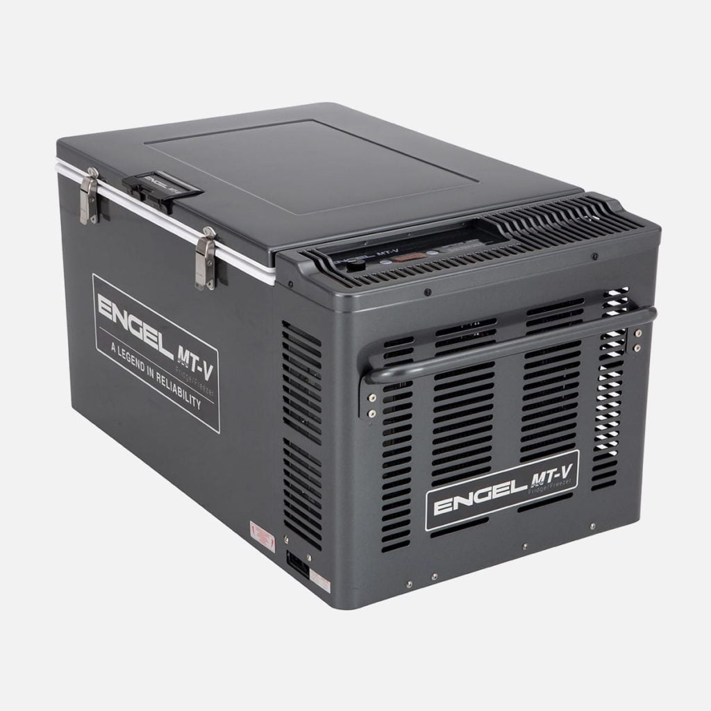 Engel MT-V Portable Fridge Freezer 60 Litre MT60F-G4D-V Closed and rear.